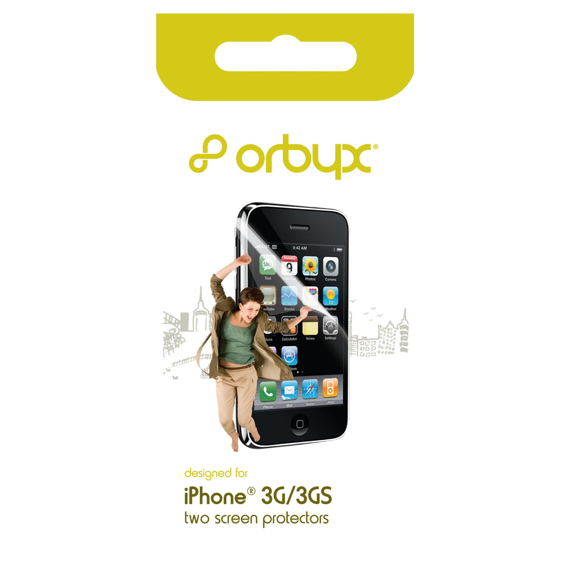 Orbyx Screen Pro-tectors for iPhone 3 and iPhone 3G(S) 2 Pack Orbyx Screen Pro-tectors for iPhone 3 and iPhone 3G(S) 2 Pack