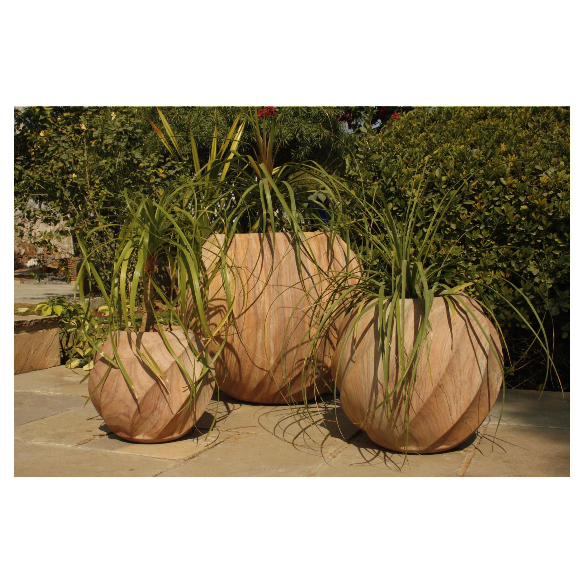 Elisa Rainbow Stone Planter 40cm at Tesco Direct