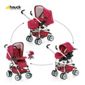 Hauck Eagle Trioset Travel System, Plum