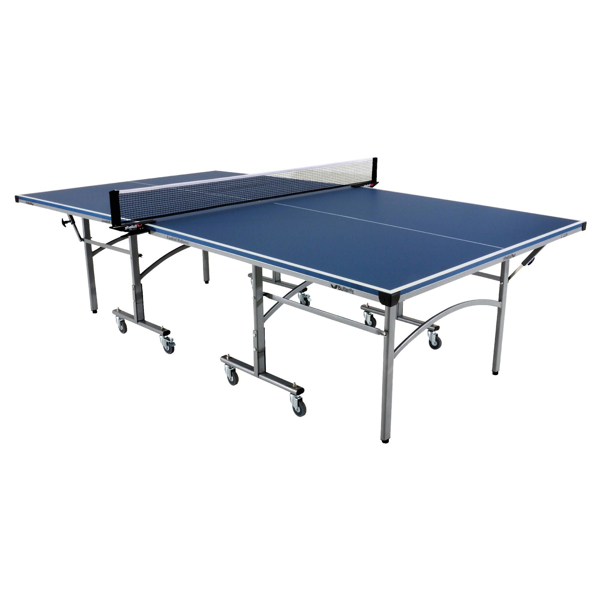 Butterfly Easifold Indoor Table Tennis Table - Blue at Tesco Direct