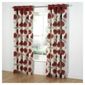 Tesco Poppy Print lined eyelet Curtains W162xL183cm (64x72"), Red