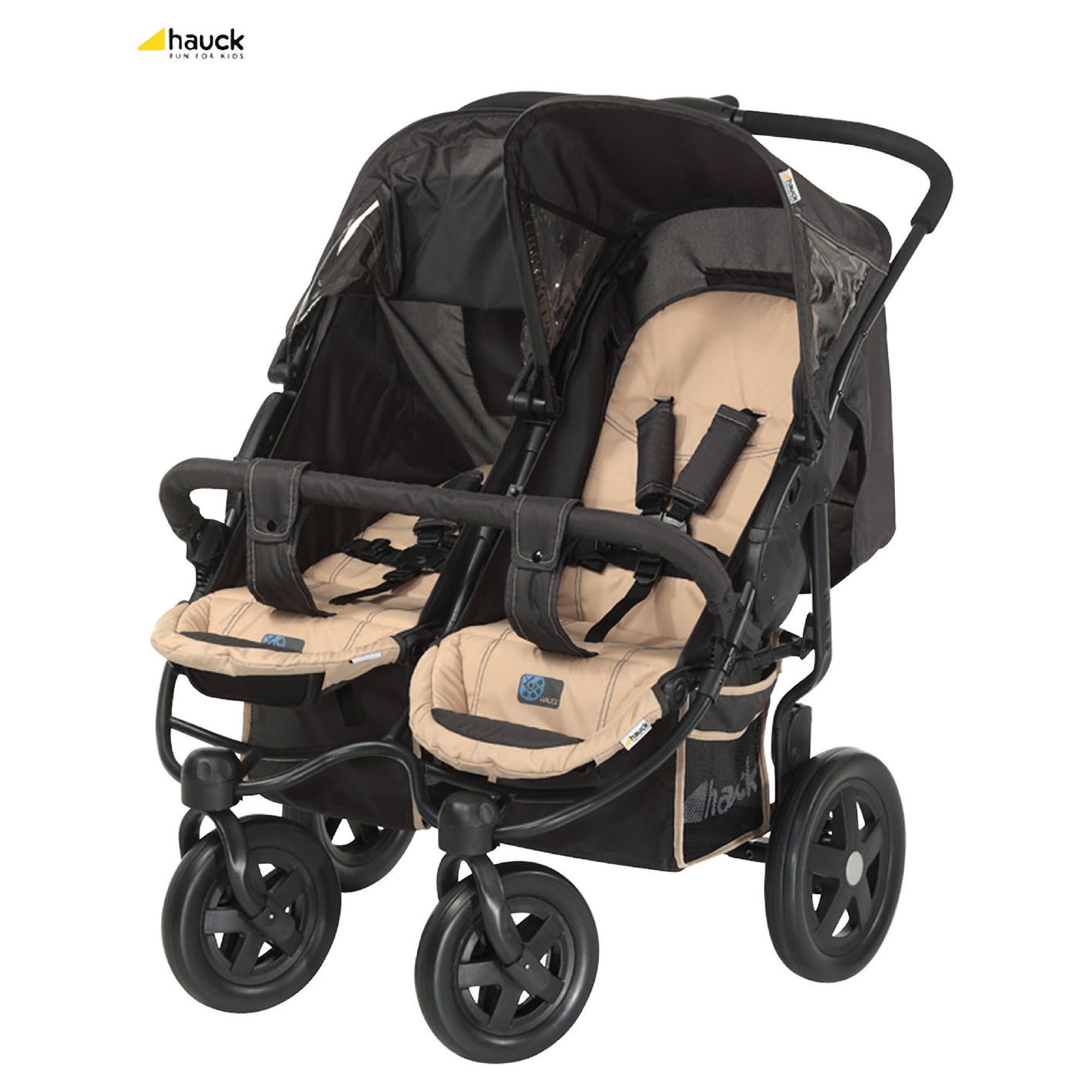 Hauck Roadster Twin Pushchair in Wheel Sand