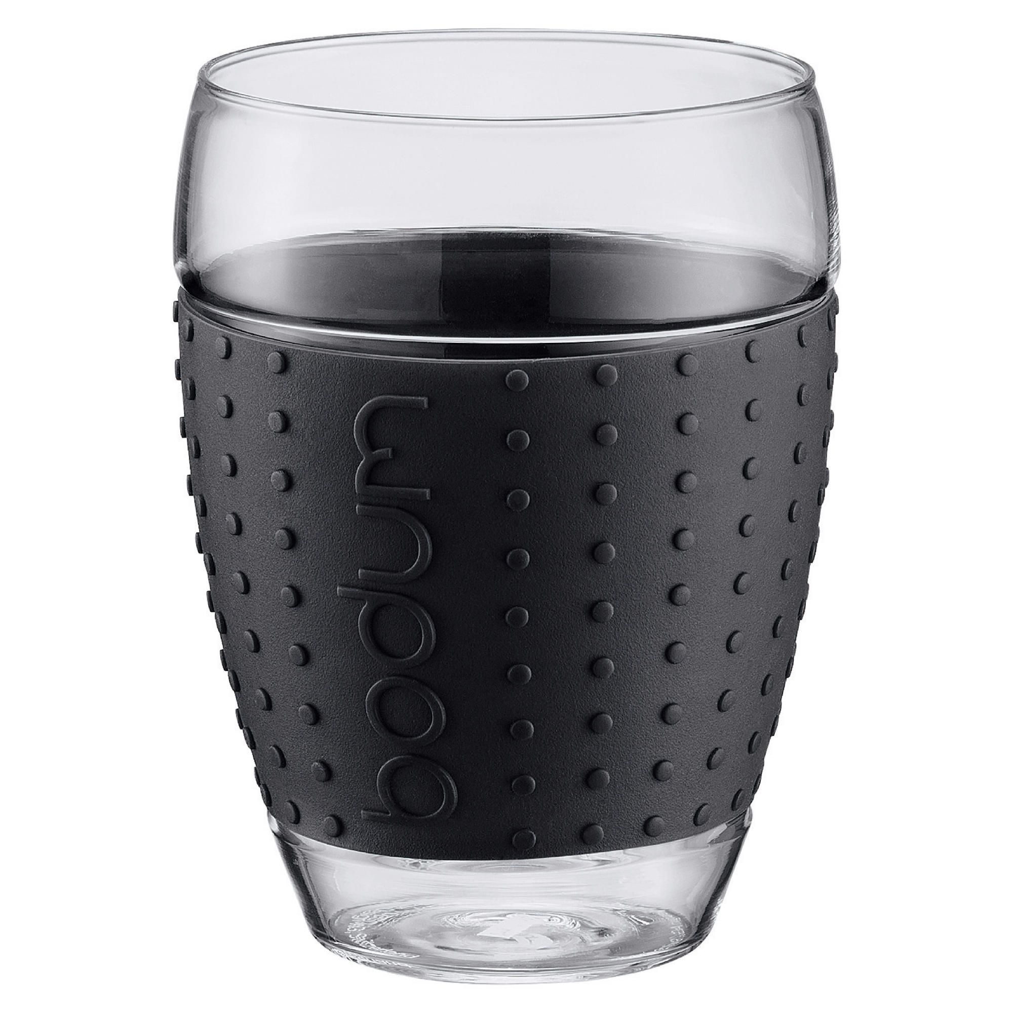 Bodum Pair Of Pavina Glasses, 0.45L Black