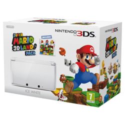 Ice White 3DS + Super Mario 3D Land
