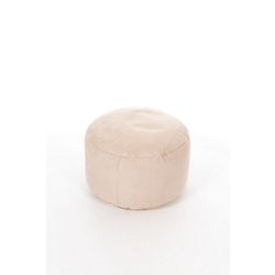 Kaikoo Faux Leather Footstool, Cream