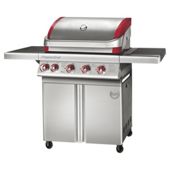 MasterChef Competitor Stainless steel 4 burner gas BBQ with Side burner