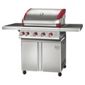 MasterChef Competitor Stainless steel 4 burner gas BBQ with Side burner