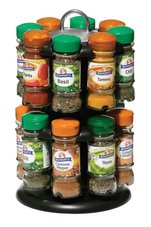 Image of Premier 16 Bottle Spick Rack With Schwartz Spices