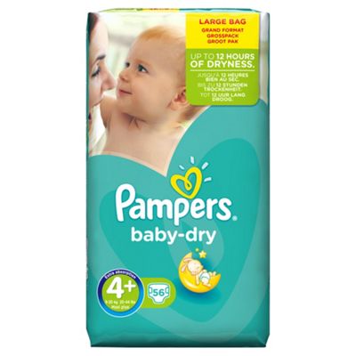 Pampers Baby Dry Size 4+ Large Pack 56
