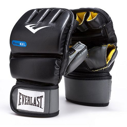 Image of Everlast Pu Evergel Heavy Boxing Bag Gloves - Black