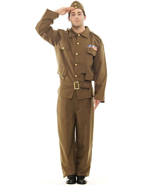 Image of Home Guard Army Costume Extra Large