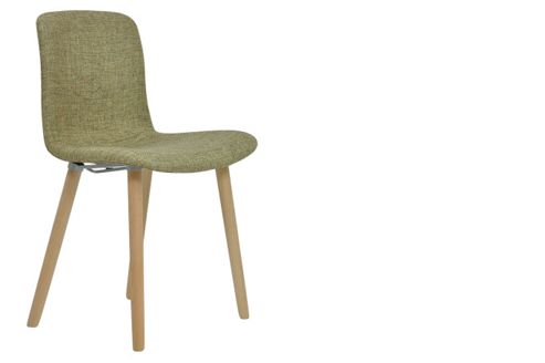 Image of Porto Dining Office Chair Green Natural Leg