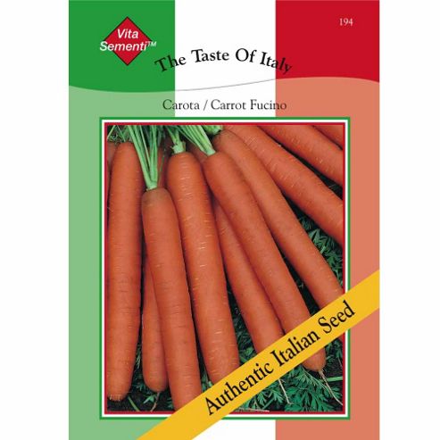 Image of Carrot 'fucino Mezza Lunga' - Vita Sementi&reg; Italian Seeds - 1 Packet (7200 Carrot Seeds)