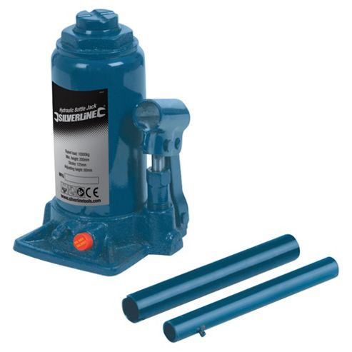 Image of Silverline Hydraulic Bottle Jack - 10t