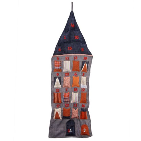 Image of Contemporary House Hanging Advent Calendar For Christmas