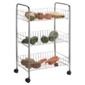 Apollo 3 Tier Chrome Vegetable Rack with Baskets