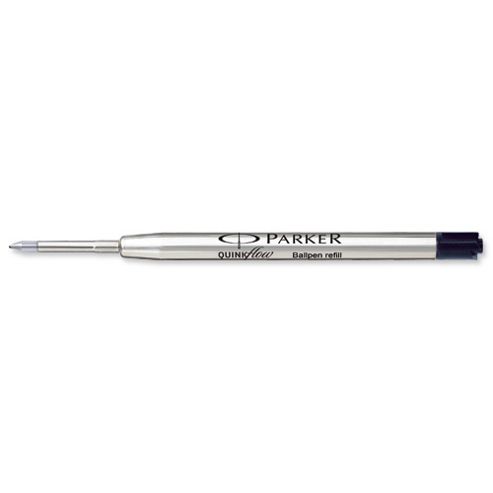 Image of Parker Ball Pen Refill Fine Point Black Ref S0909530 [pack 12]