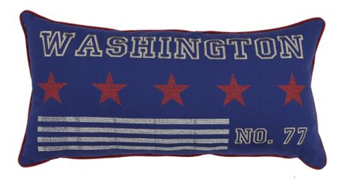 Image of Scatter Box Broadway Boys Washington Cushion - Blue