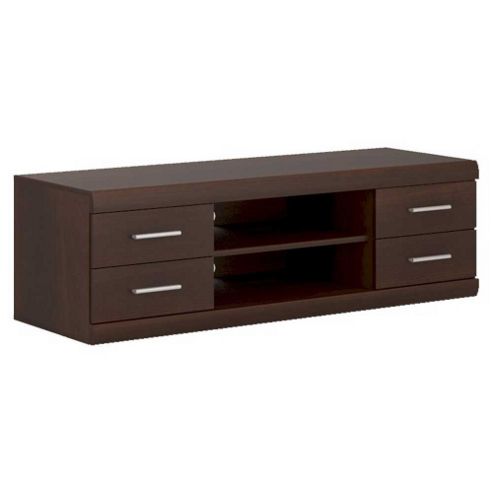 Image of Ultimum Imperial Wide 4 Drawer Dark Mahogany Tv Stand