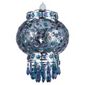 Babushka Pendant Shade, Teal/Plum