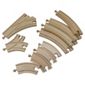 Carousel 10 Piece Wooden Train Track Set