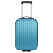 Tesco 2-Wheel Hard Shell Suitcase, Blue Medium