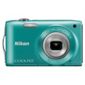 Nikon S3300 Green Digital Camera, 16 Megapixel