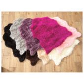 Tesco Rugs Faux Sheepskin Rug Single Black