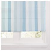 Hampton Stripe Lined Roman Blind 90x160cm Duck Egg