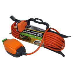 Masterplug Outdoor 13amp Extension Lead With Waterproof Socket