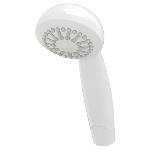 Image of Triton Single Position Shower Head, White