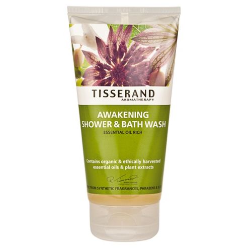 Image of Tisserand Awakening Shower & Bath Wash (essential Oil Rich)