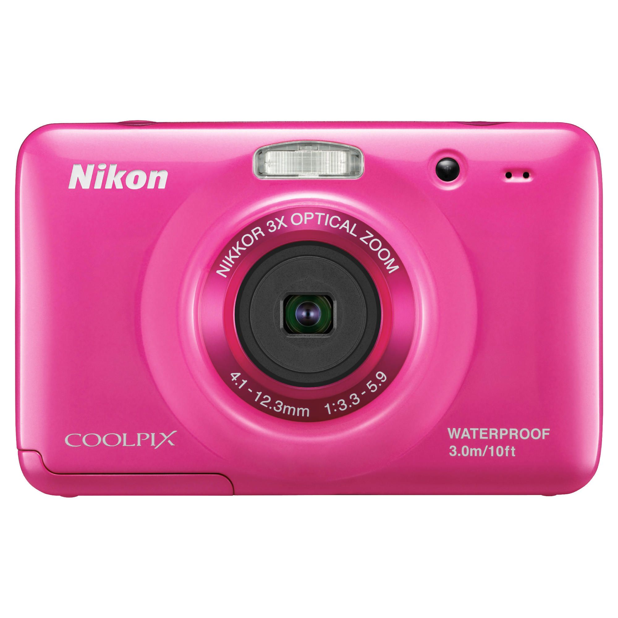 Nikon S30 Waterproof Digital Camera - Pink