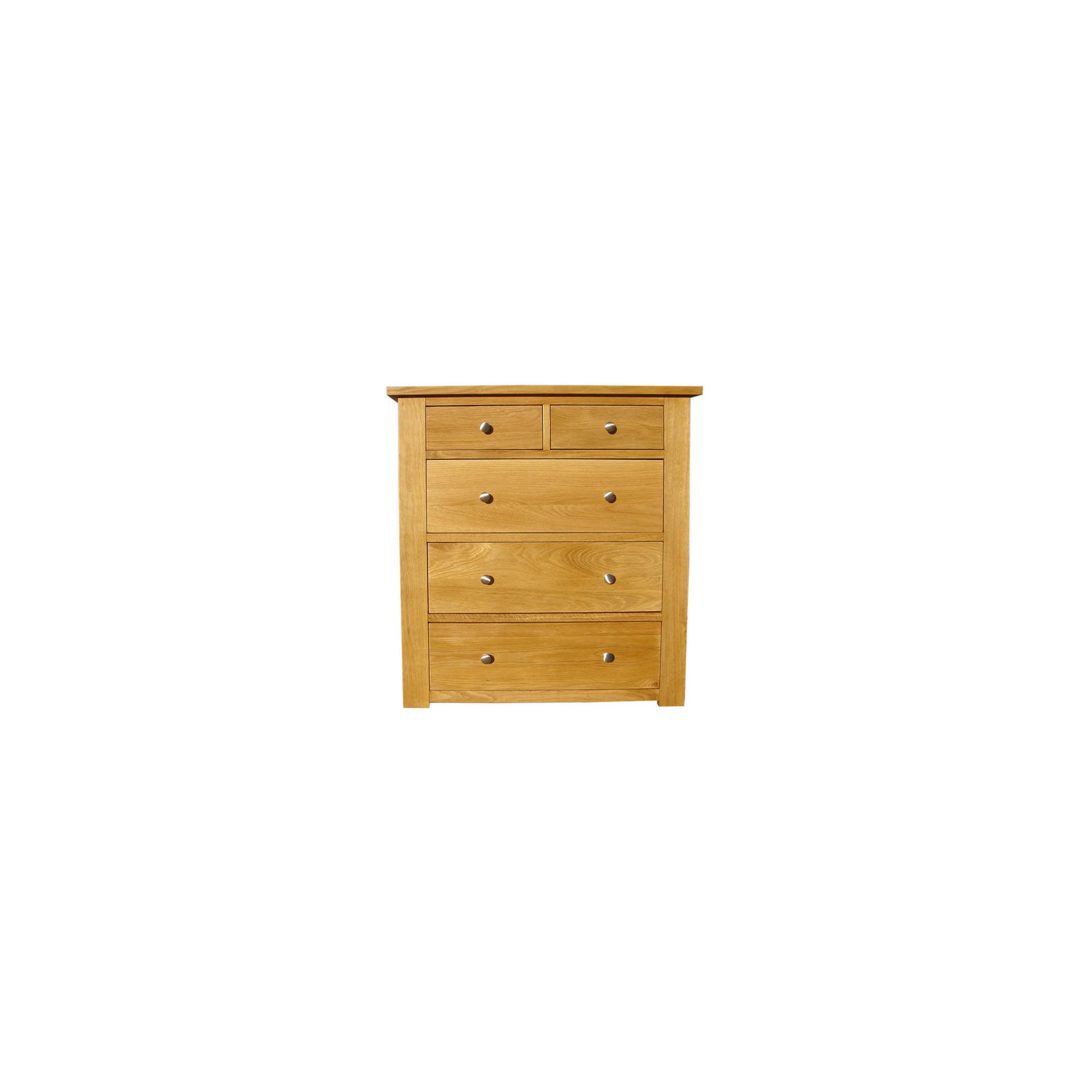 Home Zone Furniture Lincoln Oak 2009 2 + 3 Chest of Drawers at Tesco Direct
