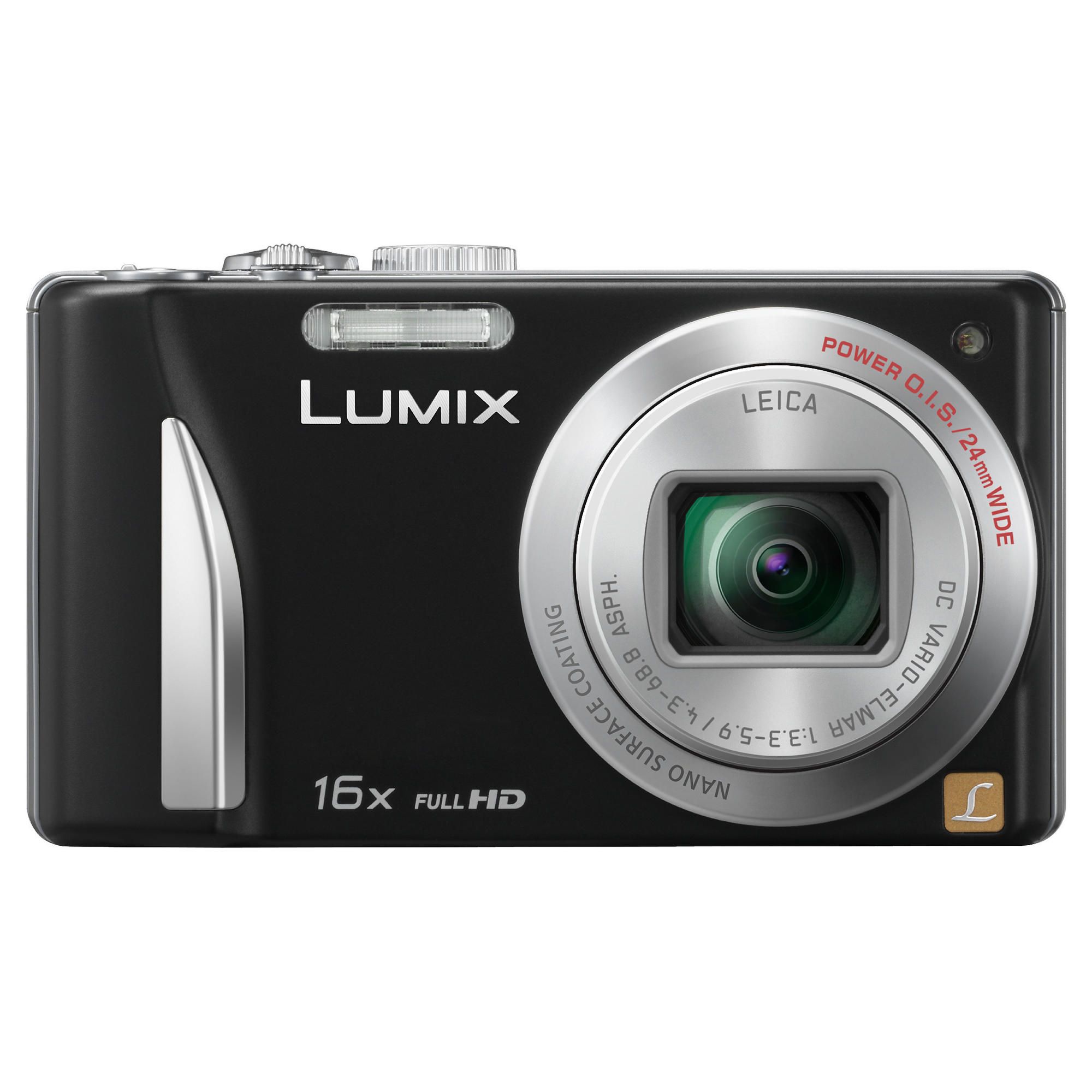 Panasonic TZ25 Black Digital Camera 3" LCD, Black