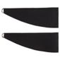 Tesco Plain Canvas Tiebacks, Black