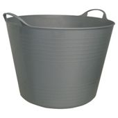Tesco flexi tub 42L, silver