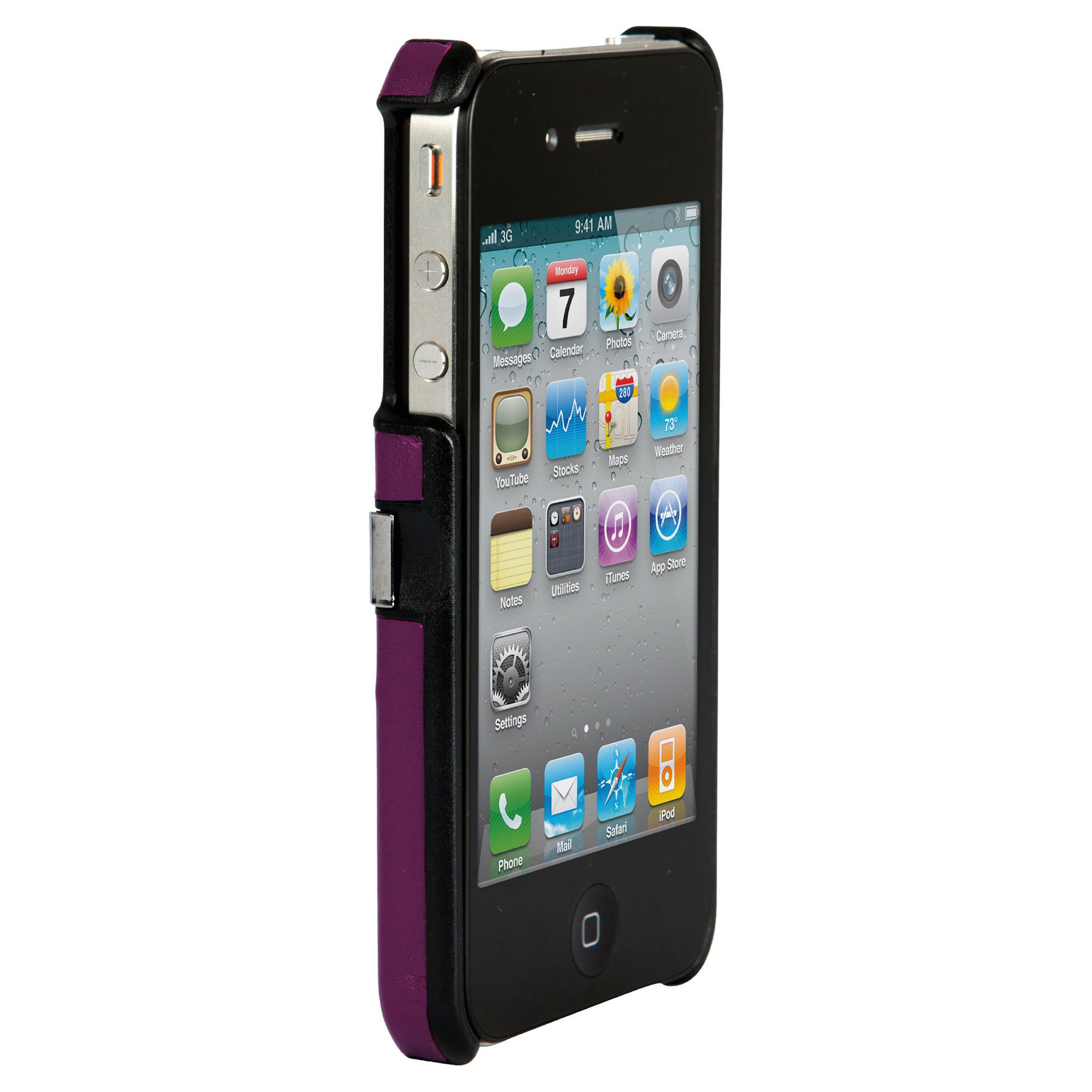 Uunique Safari Hard Shell & Stand Purple Leather for iPhone 4 & iPhone 4S Uunique Safari Hard Shell & Stand Purple Leather for iPhone 4 & iPhone 4S