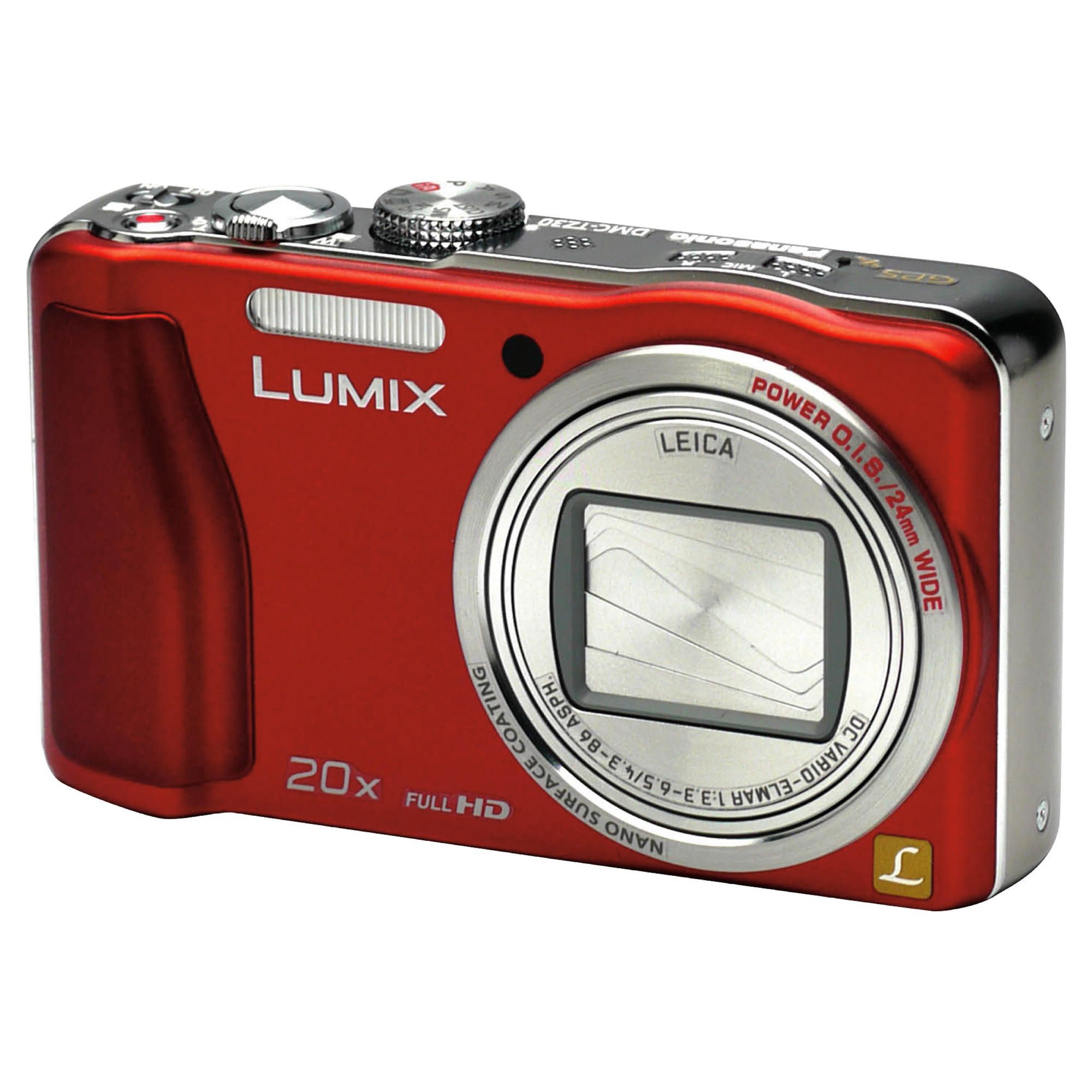 Panasonic TZ30 Digital Camera 3" LCD, Red