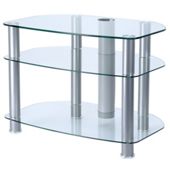 Alphason 32" Sona TV Stand with clear glass - AVCR32