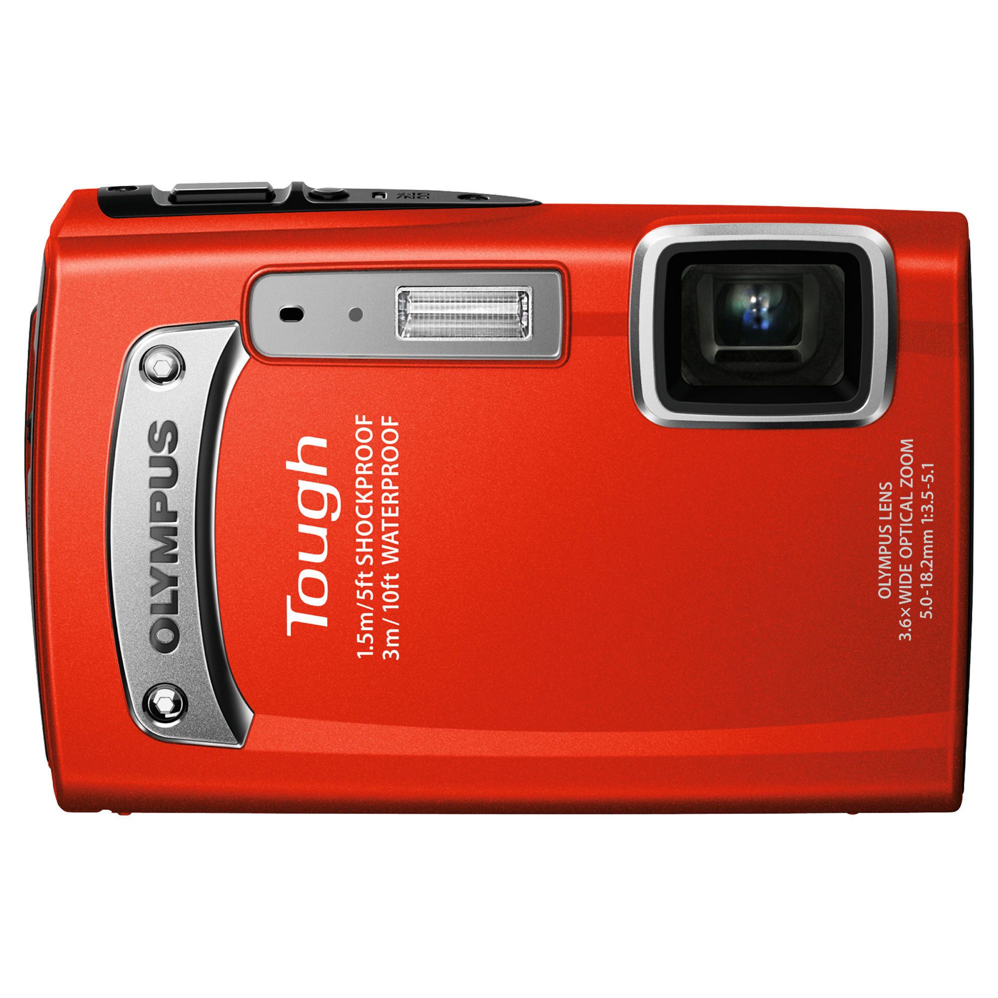Olympus TG-320 Digital Camera (Red)