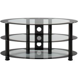 Alphason Atoll Oval Glass Universal TV Stand