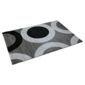 Tesco Rugs black and cream rings rug 120x170cm
