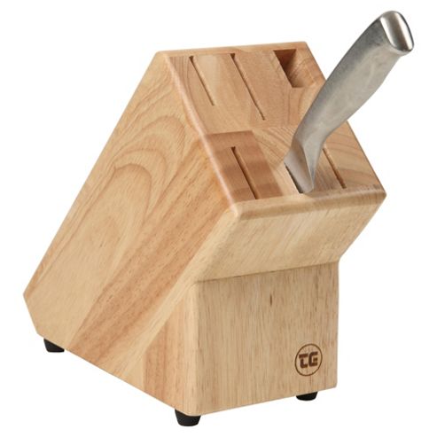Image of T&g Woodware Hevea 5 Slot Knife Block