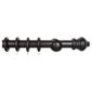 Classic Wooden Pole With Carved Finial 360cm, Walnut