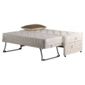 Airsprung Essentials Guest Bed Divan Bed Pop Up Trundle Damask Cover, Single
