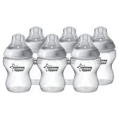 Tommee Tippee Closer to Nature 260ml Bottles - 6 Pack