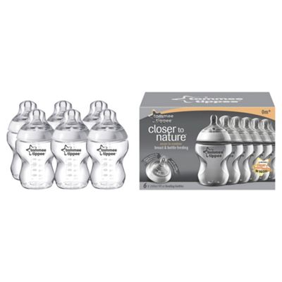 image 1 of Tommee Tippee Closer To Nature Easivent Bottles 260Ml X6