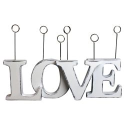 Love Photo Clip, Distressed White