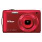 Nikon S3300 Digital Camera 2.7" LCD, Red